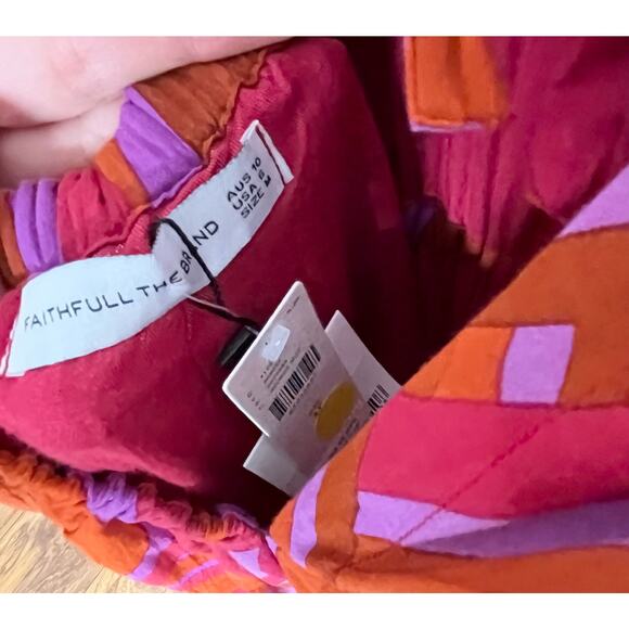 Faithful The Brand Anthropologie Womens Naira Jumpsuit 6 La Condesa Print Pink - Picture 6 of 15